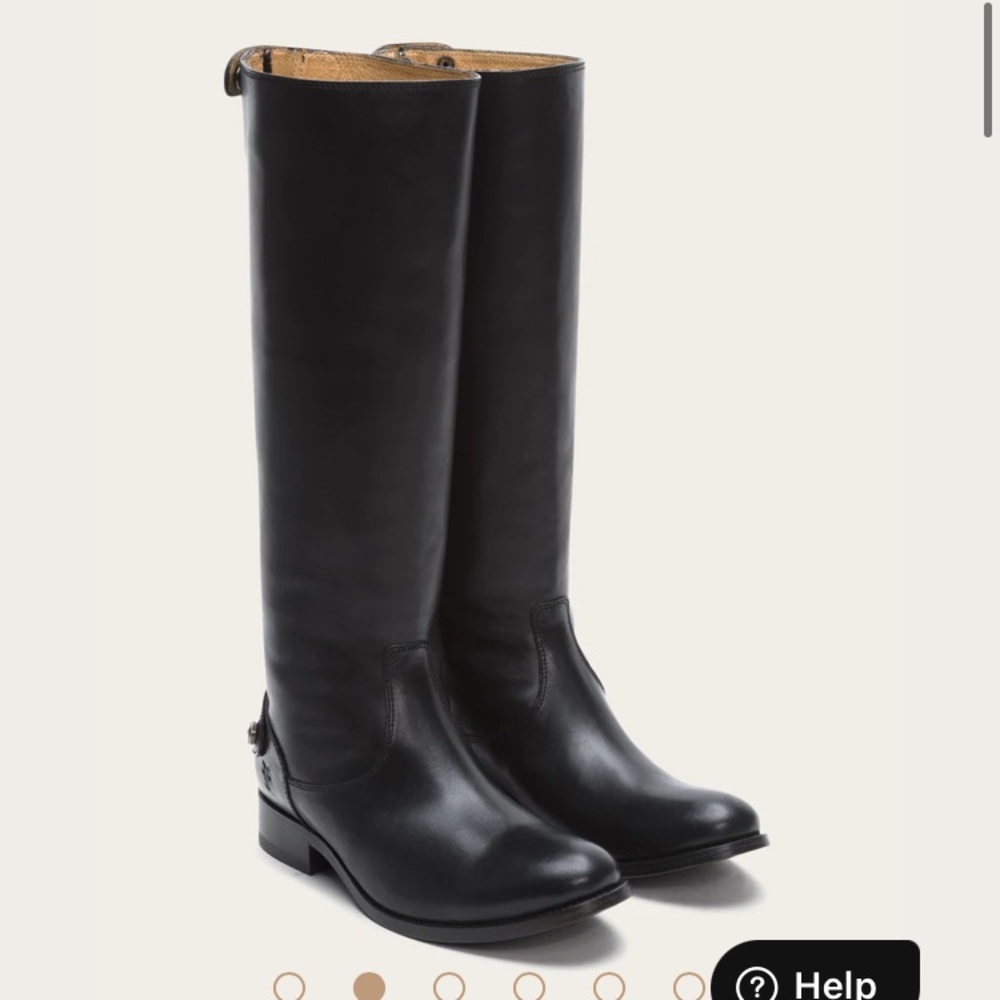 Frye Melissa Button Back Zip Riding Boot